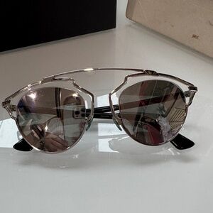 Christian Dior Metallic Silver “So Real” Mirrored Sunglasses (c. 2014–2017)
